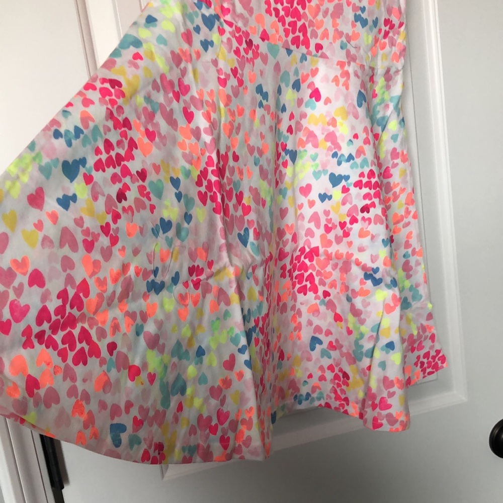 The Children's Place‎ Dress Girls Size Large 10/12 Rainbow Hearts - Picture 4 of 9